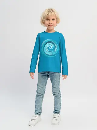 Детский лонгслив / Водоворот