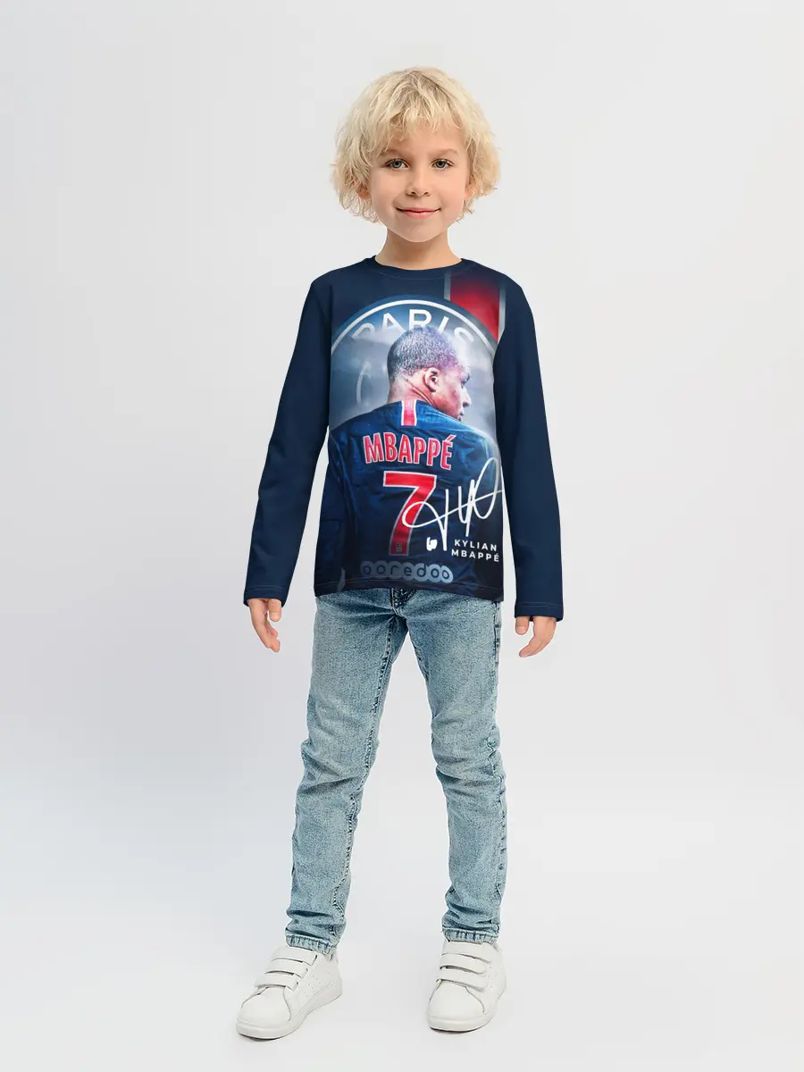 Детский лонгслив / Килиан Мбаппе, PSG