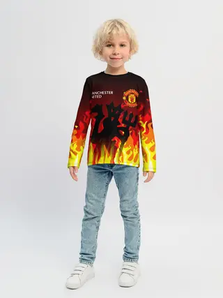 Детский лонгслив / MANCHESTER UNITED / ДЬЯВОЛ