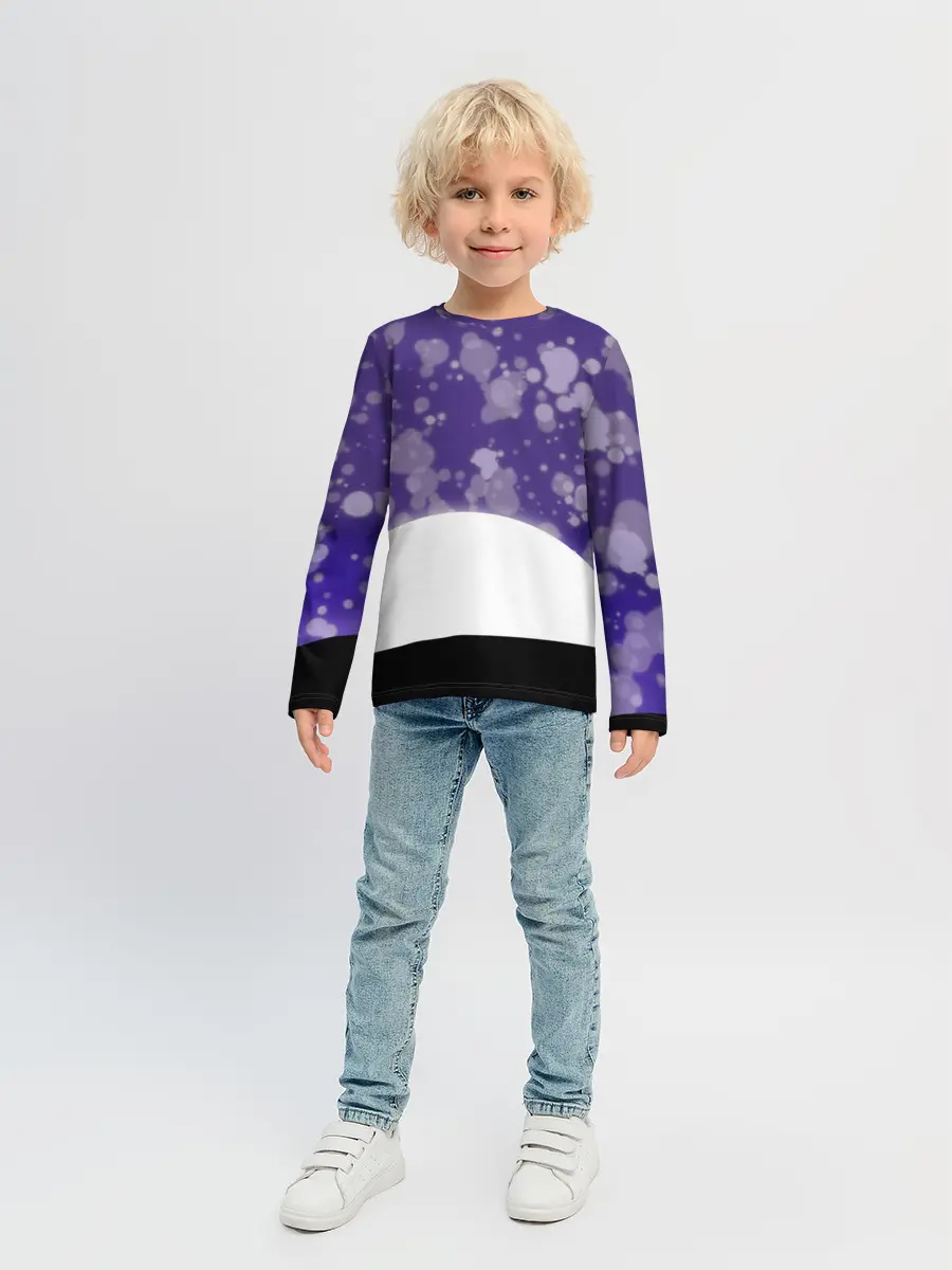 Детский лонгслив / одинокое дерево в ночи