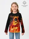 Детский лонгслив / Юно в огне | Чёрный клевер