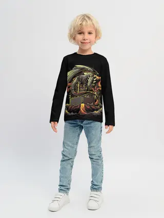 Детский лонгслив / БИТВА С ДРАКОНОМ