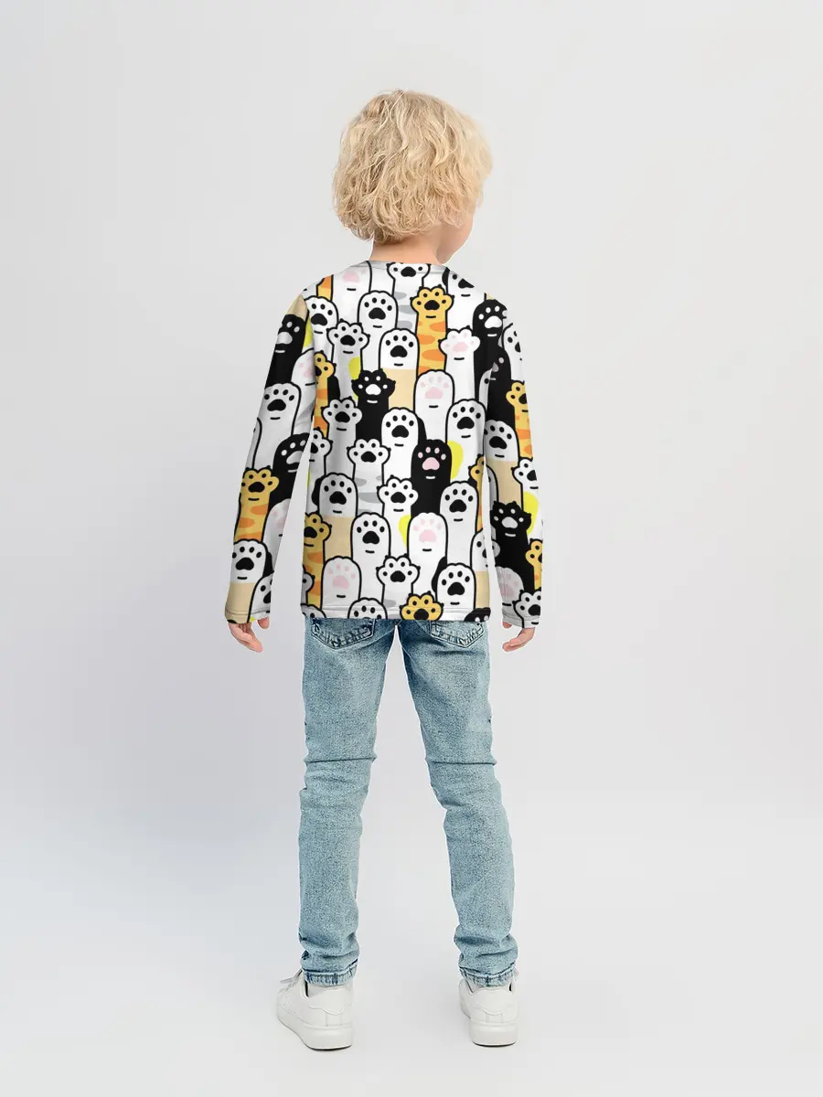 Детский лонгслив / КОШАЧИЬ ЛАПЫ