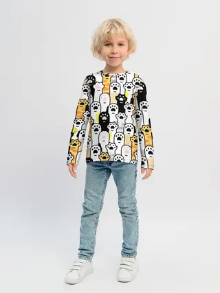 Детский лонгслив / КОШАЧИЬ ЛАПЫ