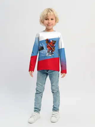 Детский лонгслив / Русский хоккей