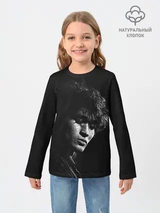 Детский лонгслив / Tsoy BW