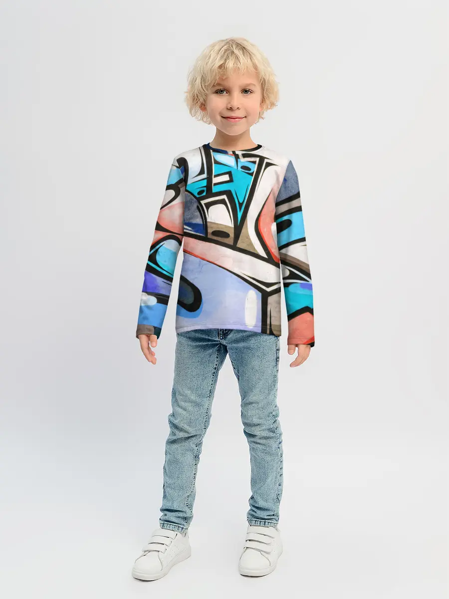 Детский лонгслив / Street Art Graffiti