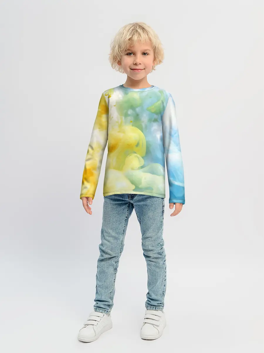 Детский лонгслив / Coloful Smoke