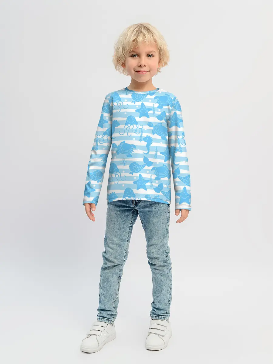 Детский лонгслив / Морские жители