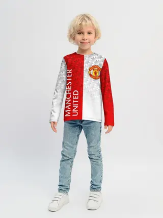 Детский лонгслив / МАНЧЕСТЕР / MANCHESTER / УЗОР