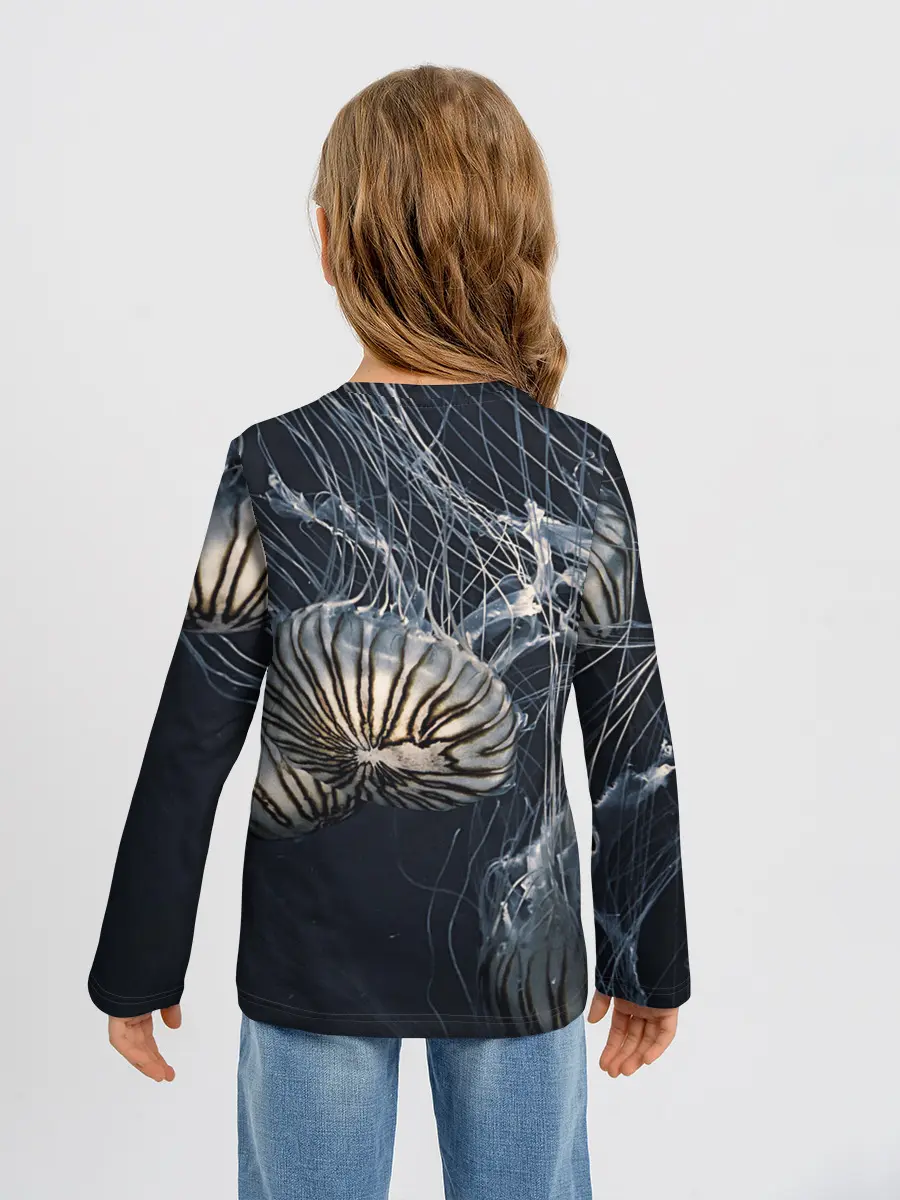 Детский лонгслив / Рисунок медуза