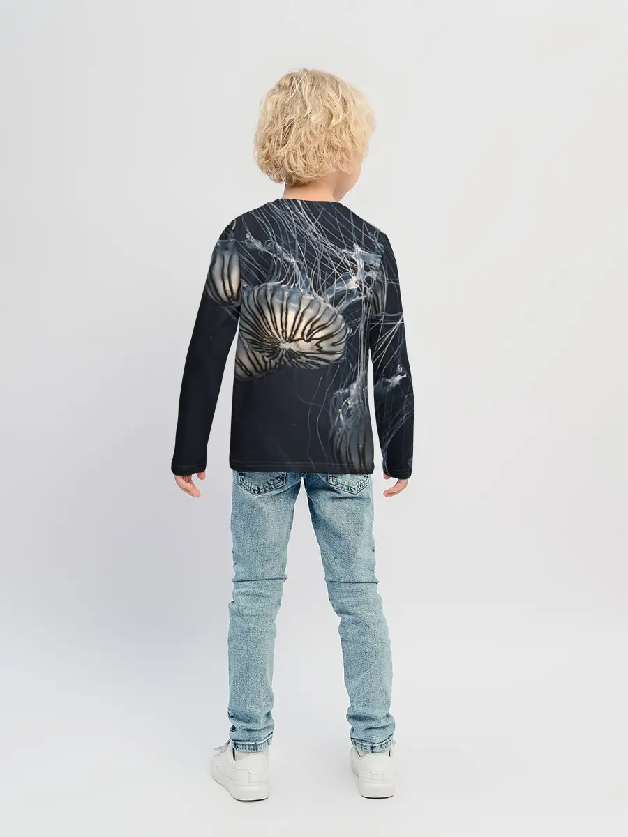 Детский лонгслив / Рисунок медуза