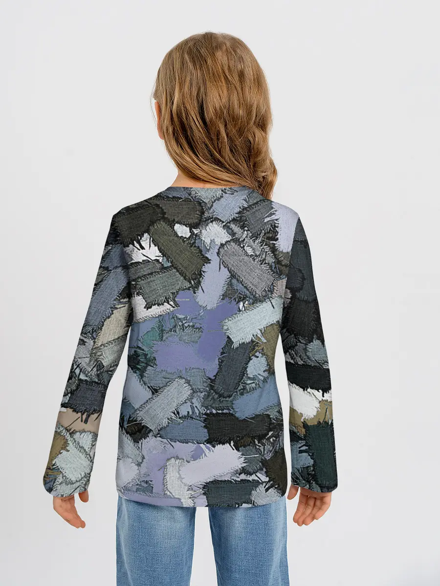 Детский лонгслив / Patchwork