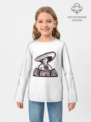 Детский лонгслив / Tall Vampire Lady