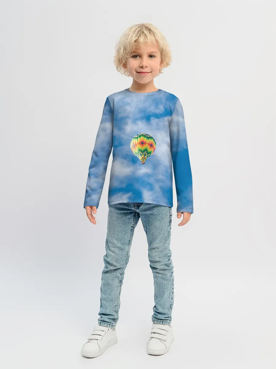 Детский лонгслив / Воздушный шар в небе