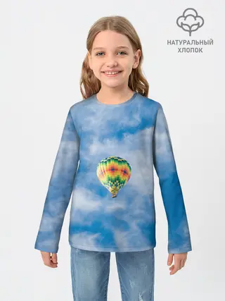 Детский лонгслив / Воздушный шар в небе