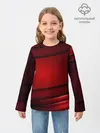 Детский лонгслив / 3D red Абстрактные линии
