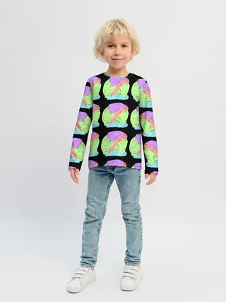 Детский лонгслив / Лица