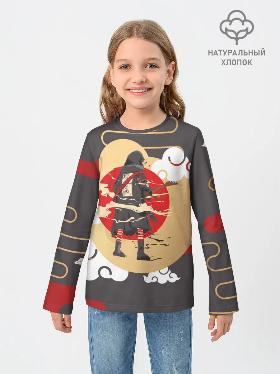 Детский лонгслив / Ниндзя. Япония