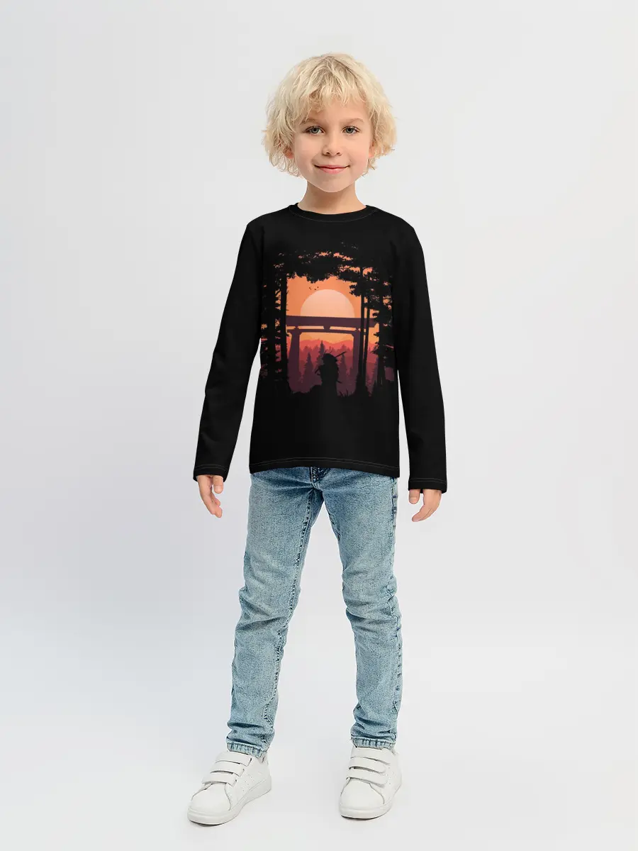 Детский лонгслив / Ниндзя в одиночестве