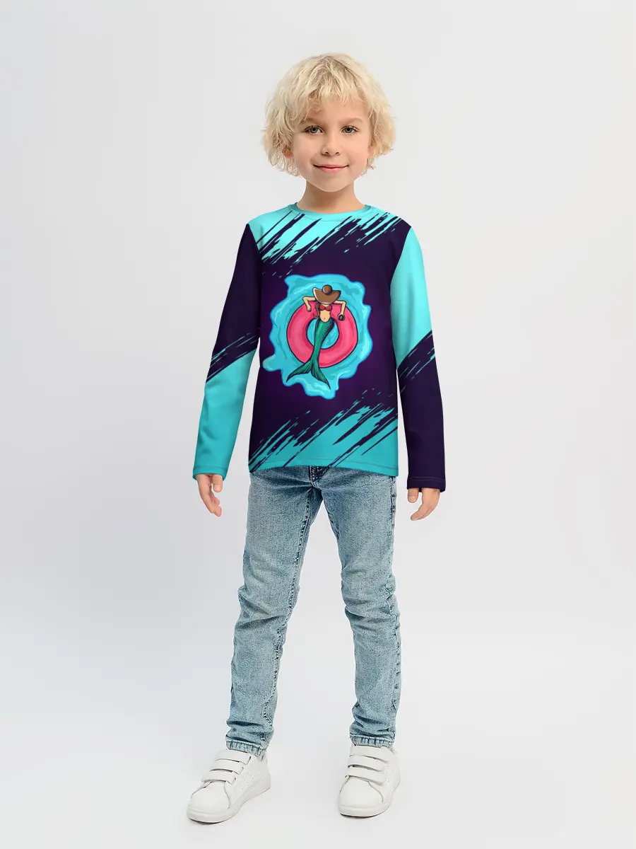 Детский лонгслив / Русалка на отдыхе | Mermaid