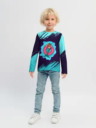 Детский лонгслив / Русалка на отдыхе | Mermaid