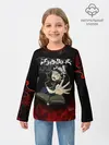 Детский лонгслив / Аста в огне Чёрный клевер