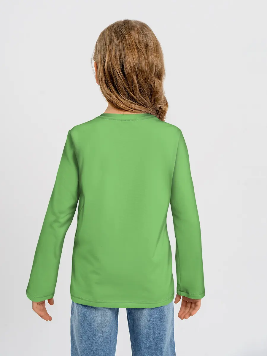 Детский лонгслив / Зеленый Франкенштейн