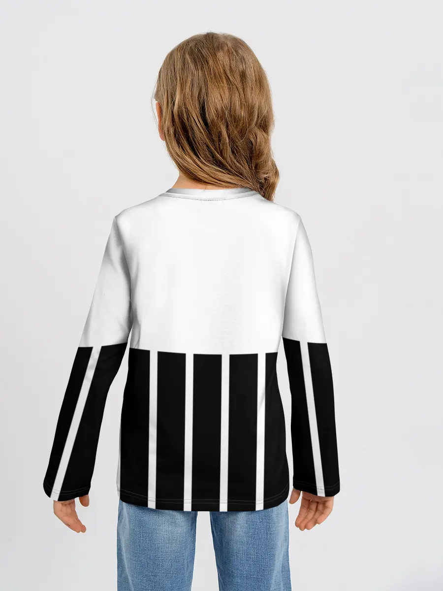 Детский лонгслив / Juventus | Tee Black and White
