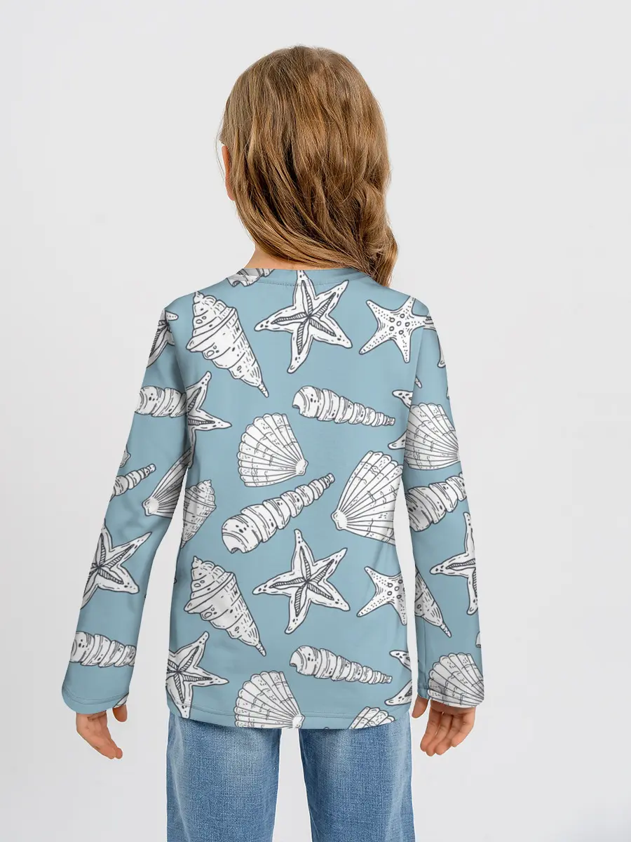 Детский лонгслив / Морские обитатели