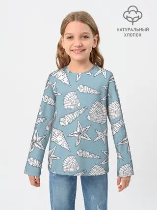 Детский лонгслив / Морские обитатели