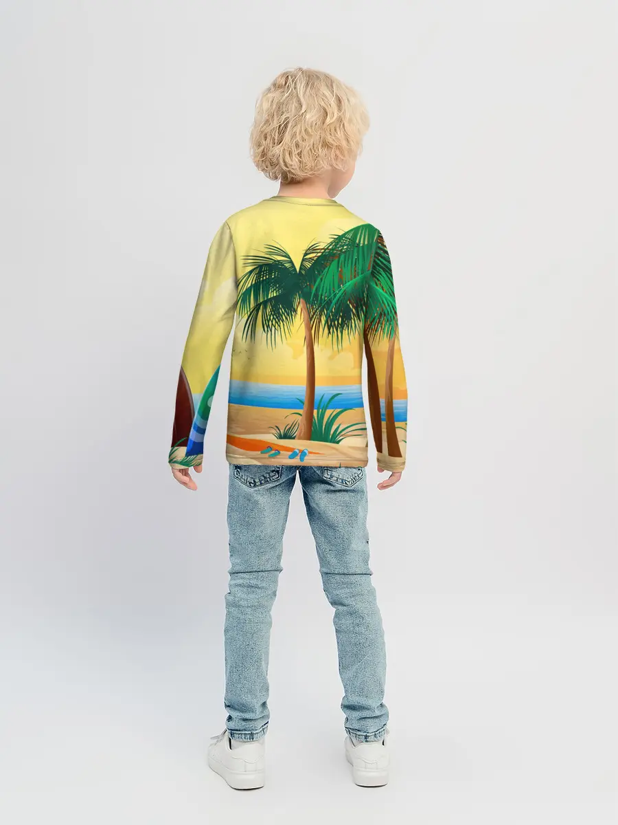 Детский лонгслив / Пляж