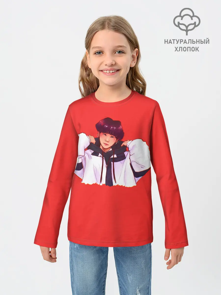 Детский лонгслив / Suga Red