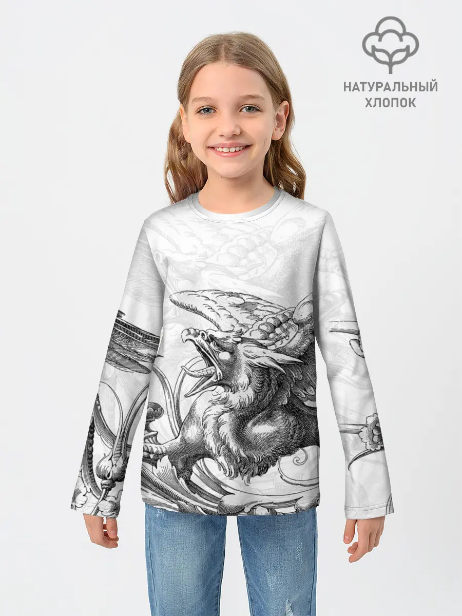 Детский лонгслив / Грифон