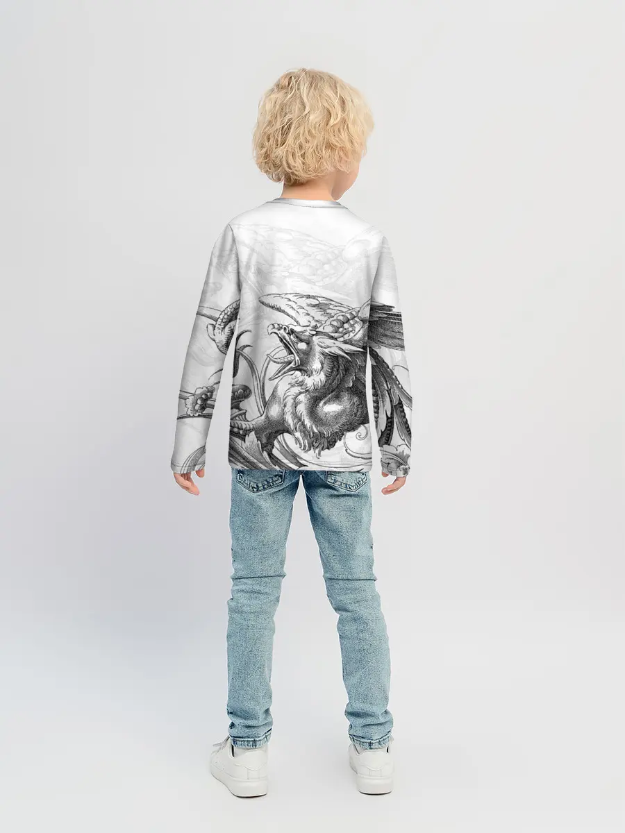 Детский лонгслив / Грифон