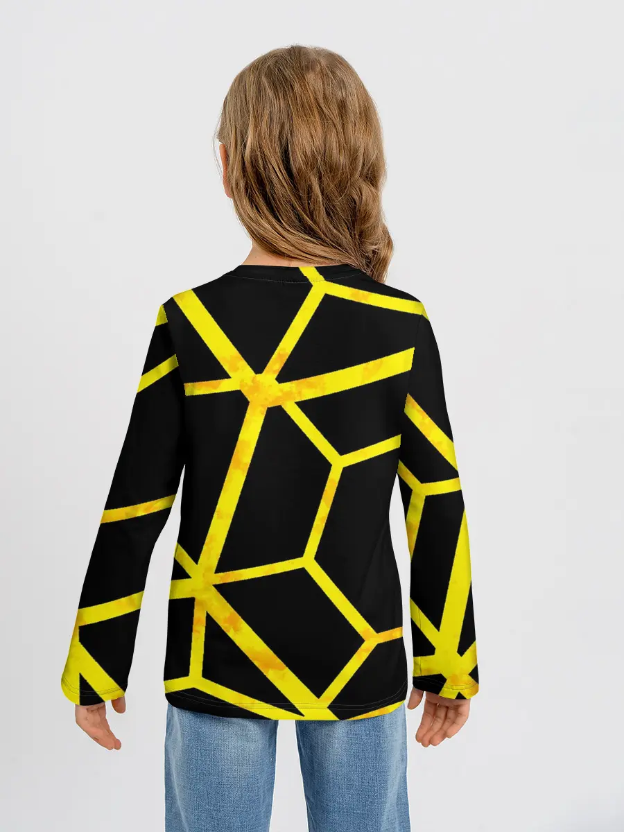 Детский лонгслив / Hexagon