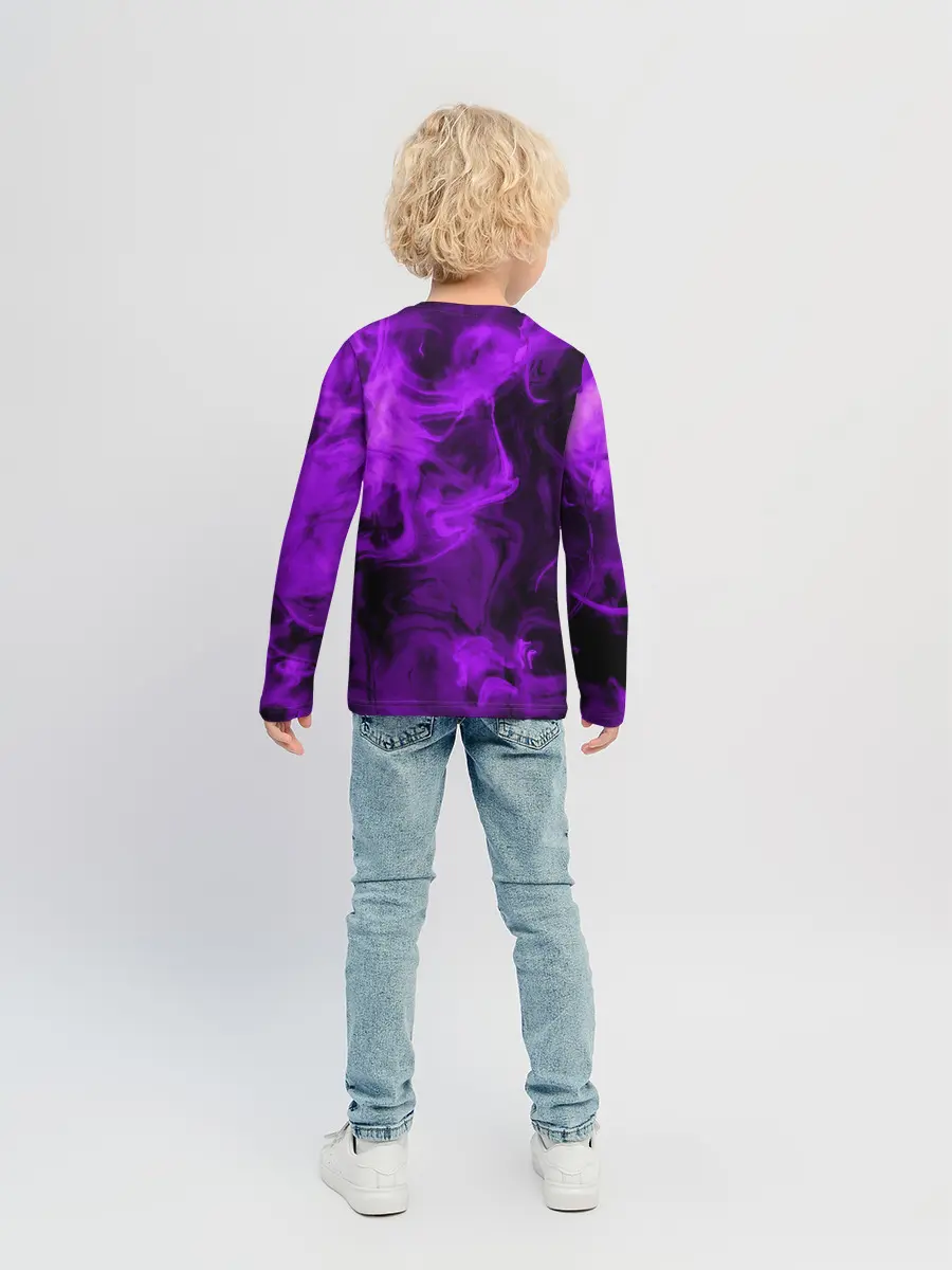Детский лонгслив / Неоновый Дым