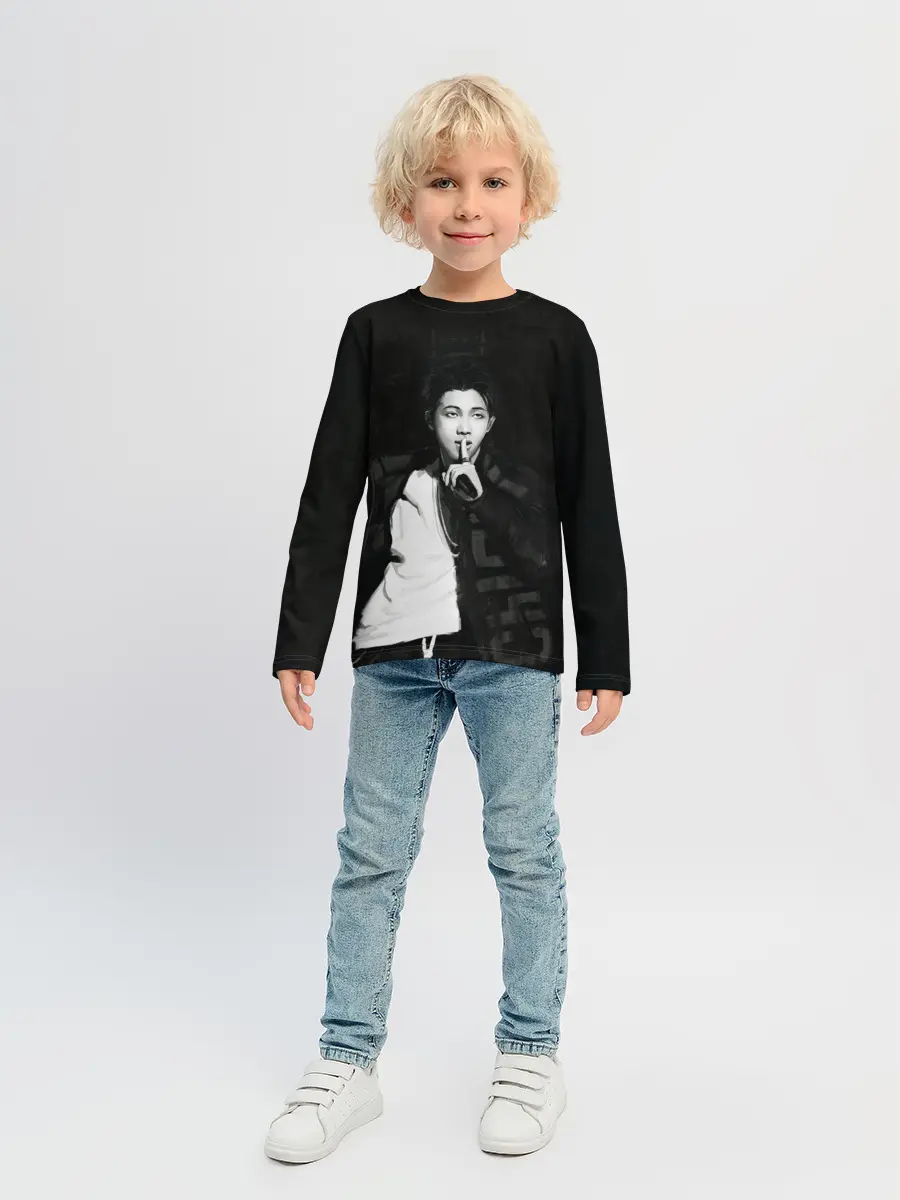 Детский лонгслив / Namjoon black
