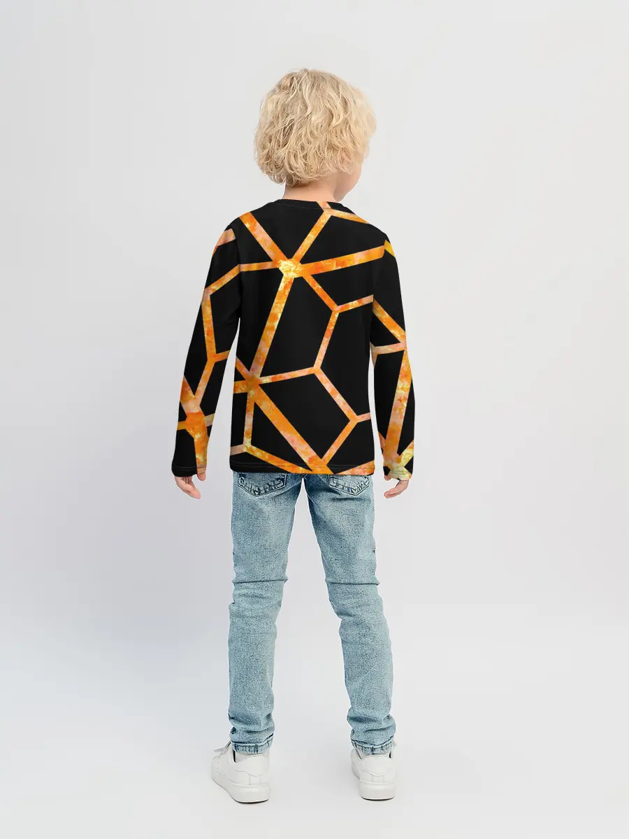 Детский лонгслив / Hexagon