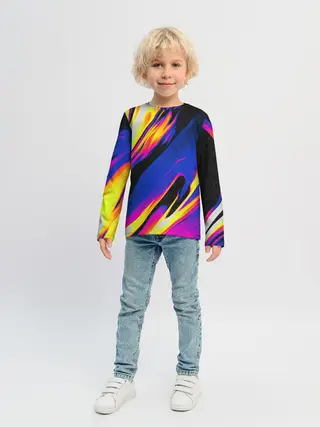 Детский лонгслив / БЕНЗИНОВЫЕ РАВЗОДЫ / ТЕКСТУРА