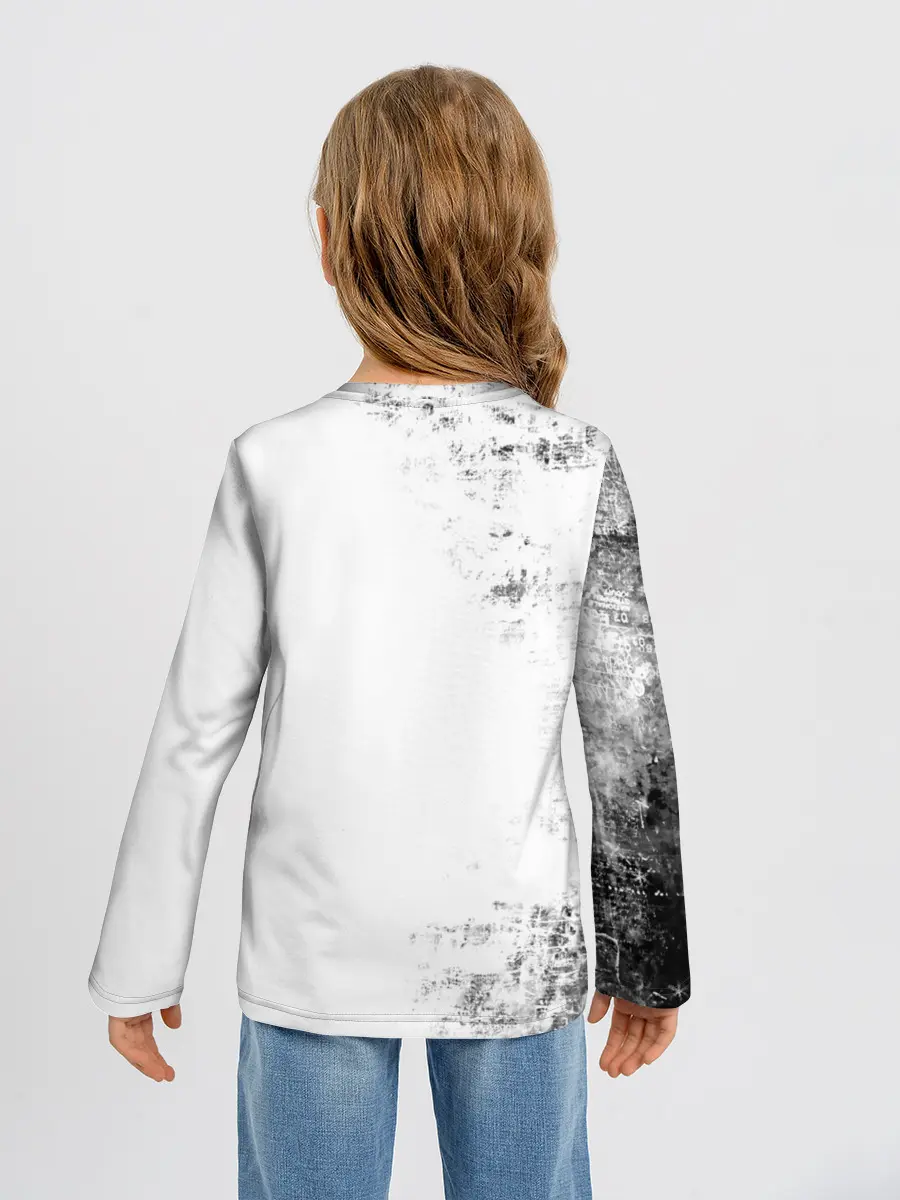 Детский лонгслив / Черный Аста демон Чёрный клевер