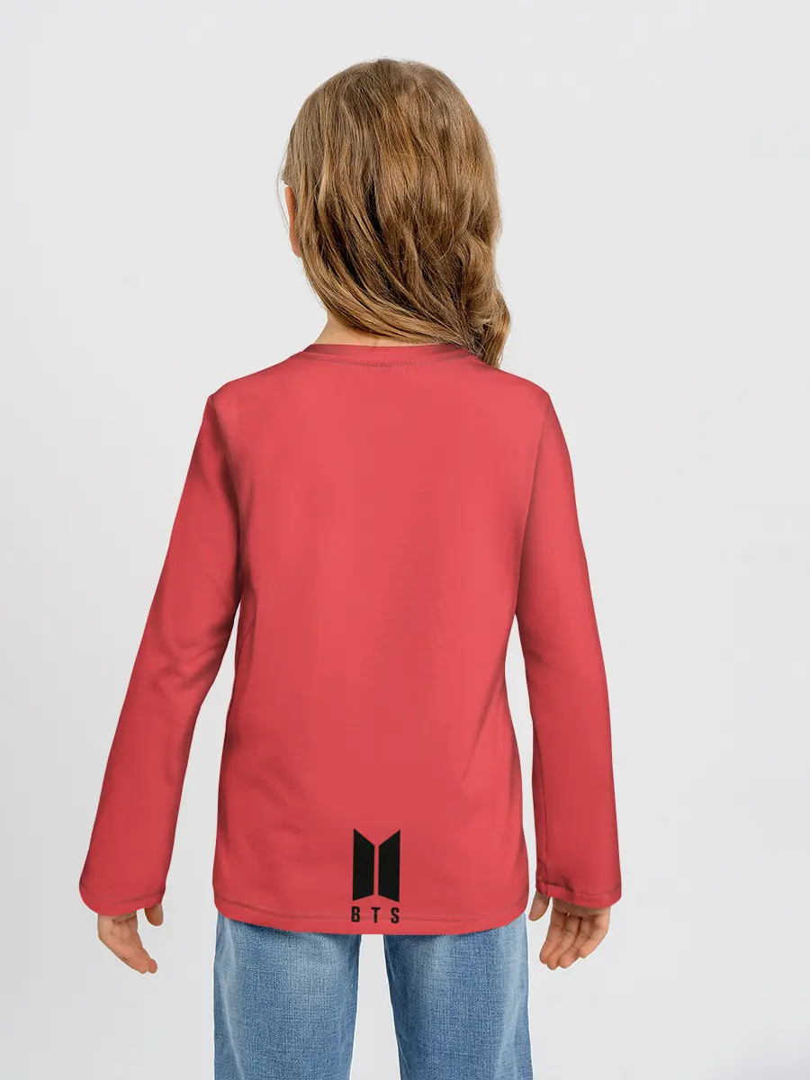 Детский лонгслив / Pink Jungkook