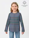 Детский лонгслив / Шотландская клетка, тартан
