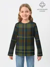 Детский лонгслив / Шотландская клетка, тартан