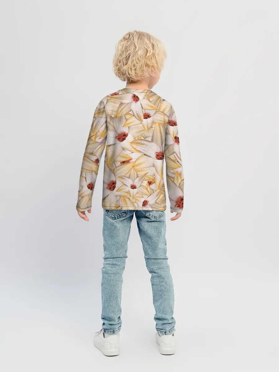 Детский лонгслив / Яркие Цветы