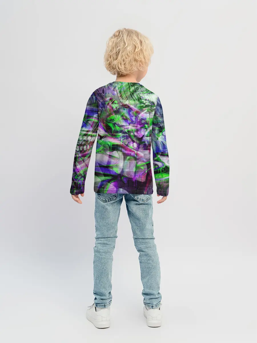 Детский лонгслив / Граффити на стене