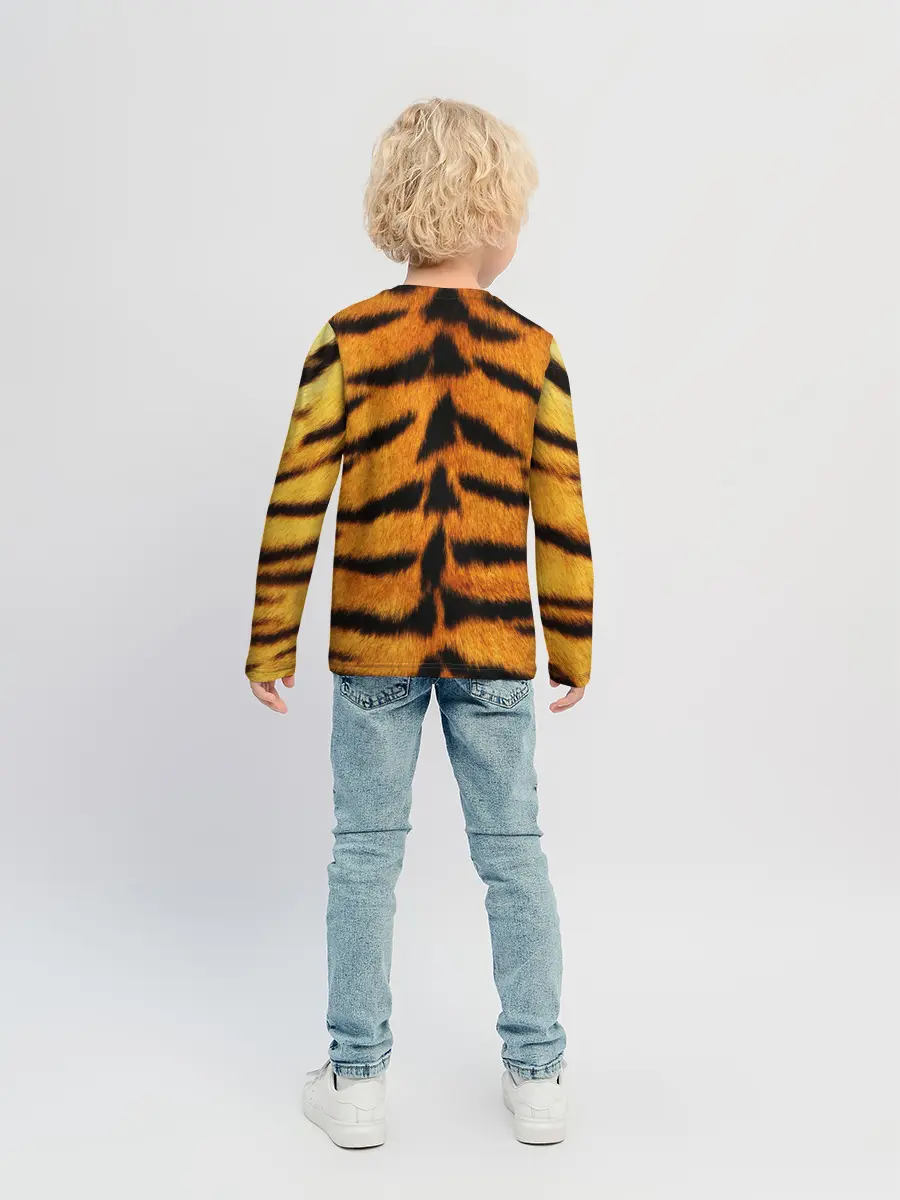 Детский лонгслив / Шкура Тигра