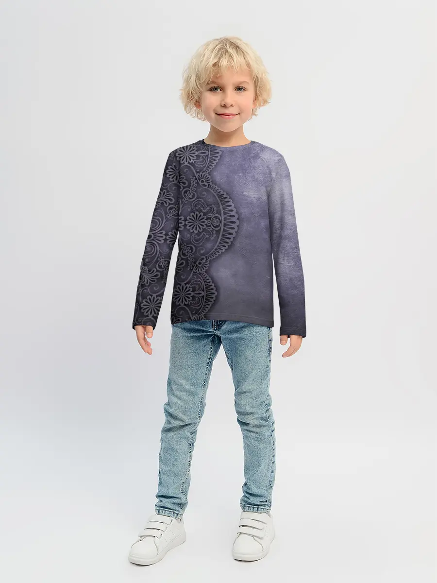 Детский лонгслив / Кружевной Узор