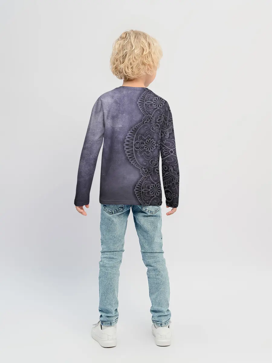Детский лонгслив / Кружевной Узор