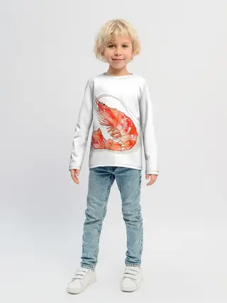 Детский лонгслив / креветка